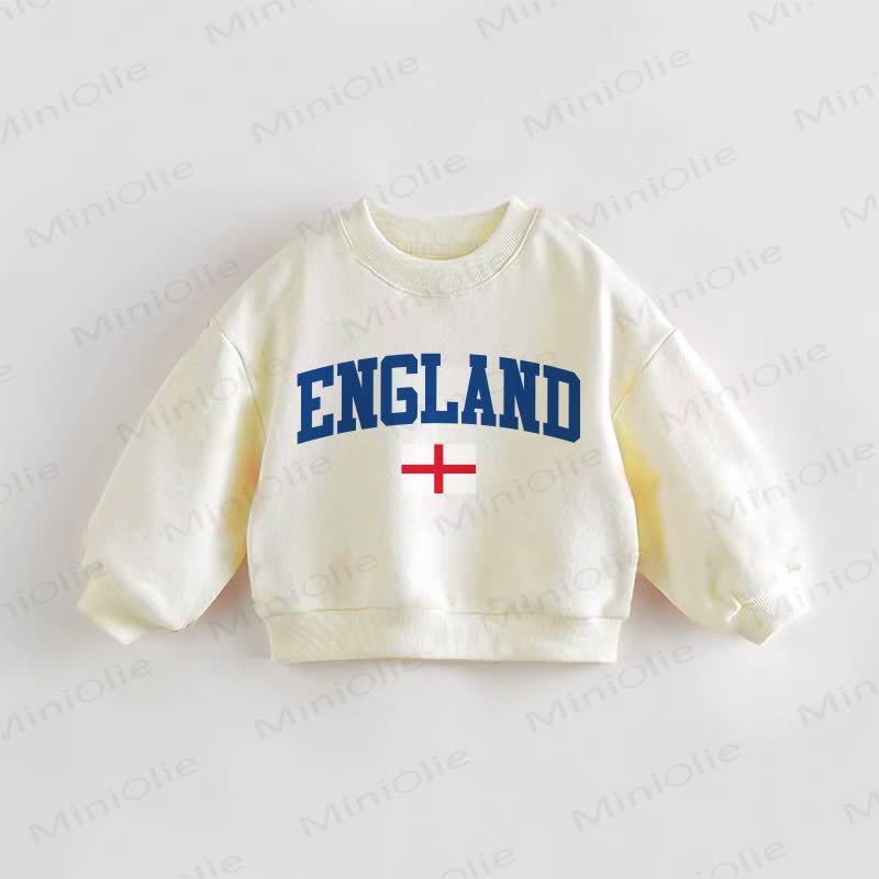 ENGLAND Baby Kleinkind Creme Sweatshirt - Creme - 3-5J - image 1