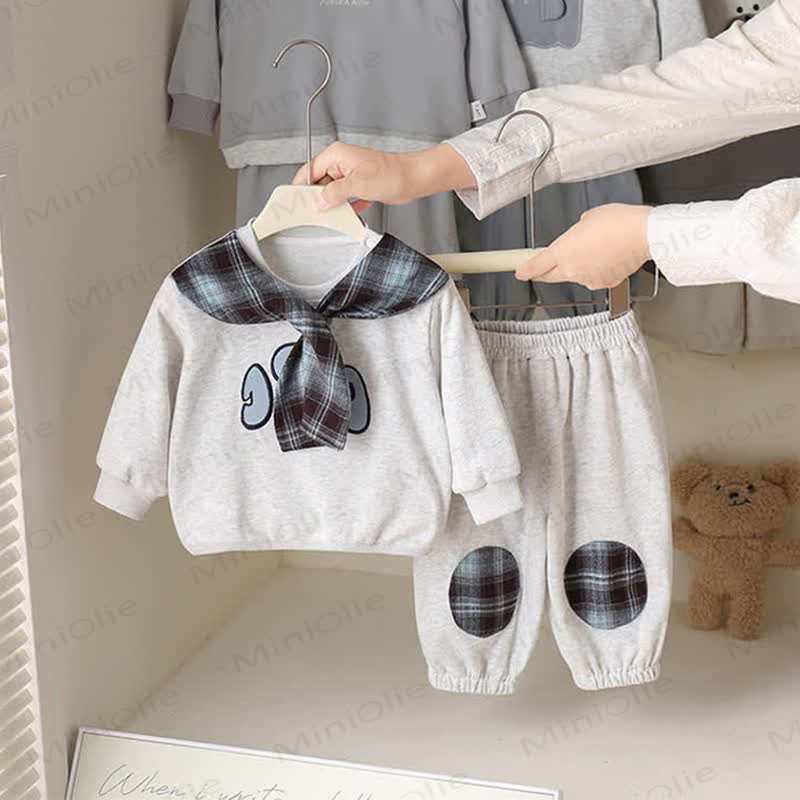 Baby Plaid Set in Hellgrau, 2-teilig - image 3