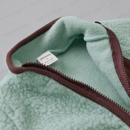 Vlies Strampler in Kontrastfarbe für Babys - image 10