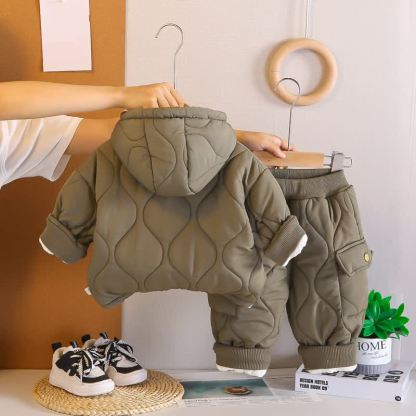 2-teiliges Set aus Kapuzen Vlies und Hose für Kleinkind und Baby - image 5