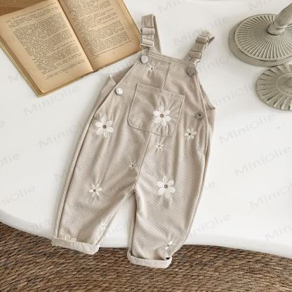 Baby Mädchen- Overalls aus Cord mit Gestickt - image 6