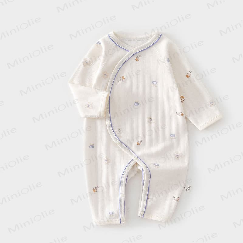 Baby Strampler mit Aufdruck für Neugeboren - Blau - 18-24M - image 3