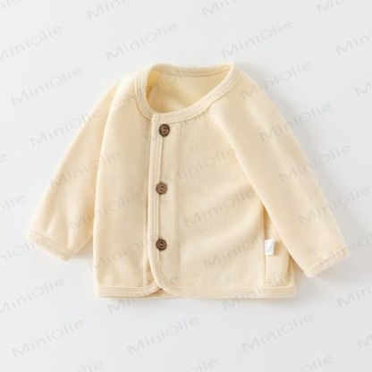  Einfarbig Strickjacke für Baby​ - Beige - 3-5J - image 4