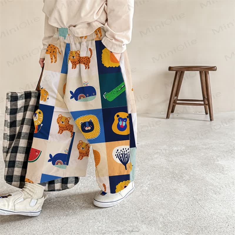 Baby Kleinkind Hose mit Tier - Weiß - 2-3J - image 1