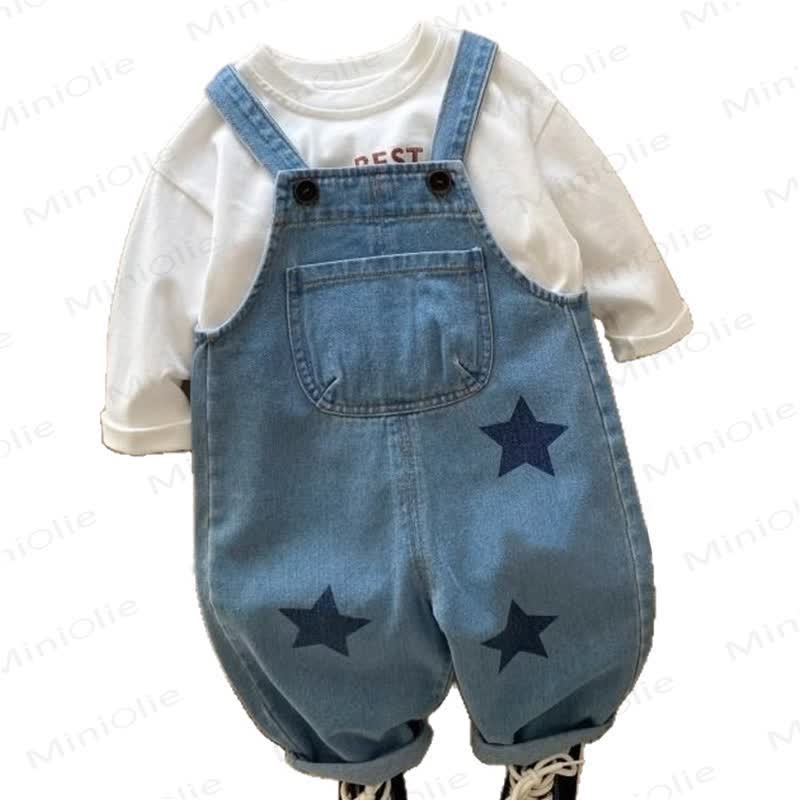 Overalls mit Sternenmuster und Taschen für Kleinkinder - image 5