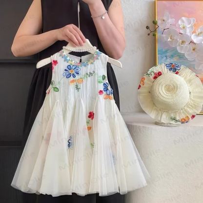 Kleinkind Kleid mit Blume für Kind und Mädchen - image 4