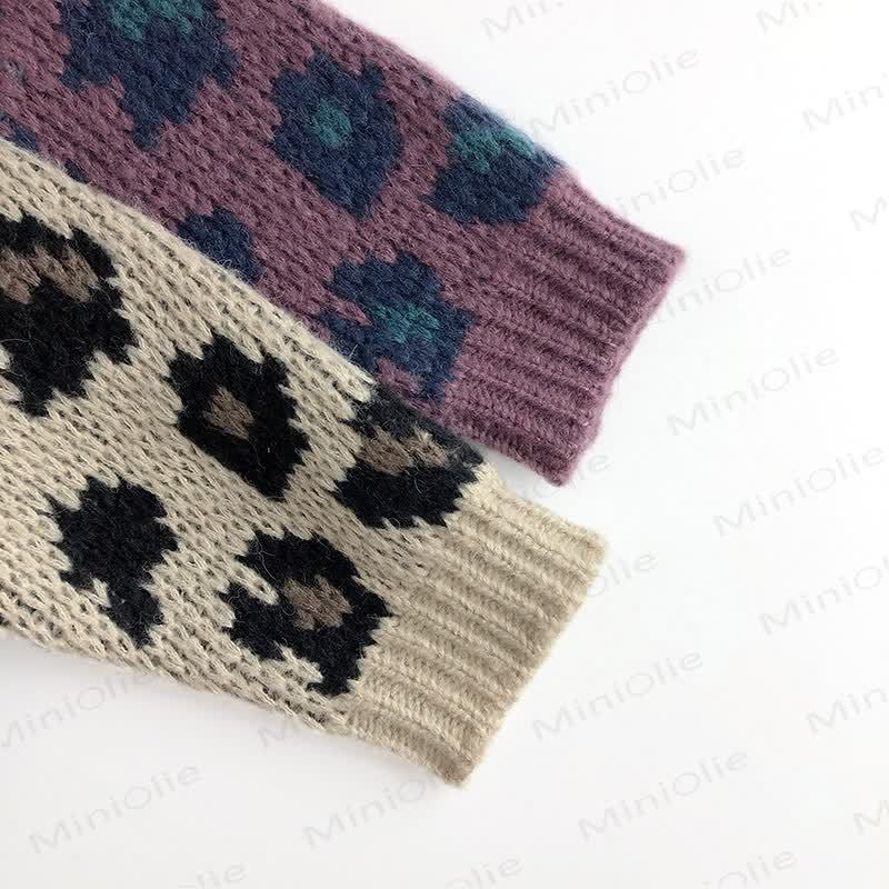 Strickjacke mit Leopardenmuster für Kleinkinder - image 8