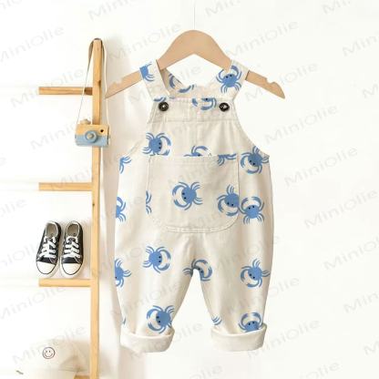 Overalls mit Krabbenmuster für Baby und Kleinkind - Weiß - 3-5J - image 1