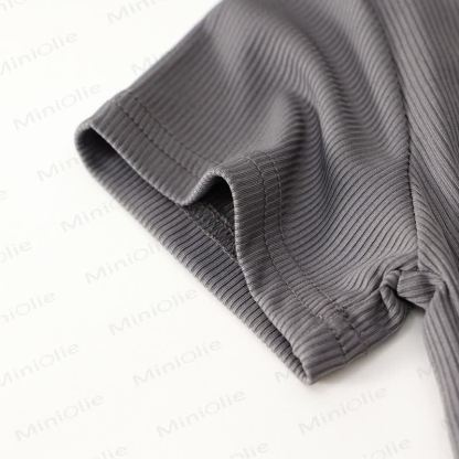 Zweiteiliges Set aus Stricken Kurzarm- Spitze und ausgestellter Hose für Kleinkind - image 16