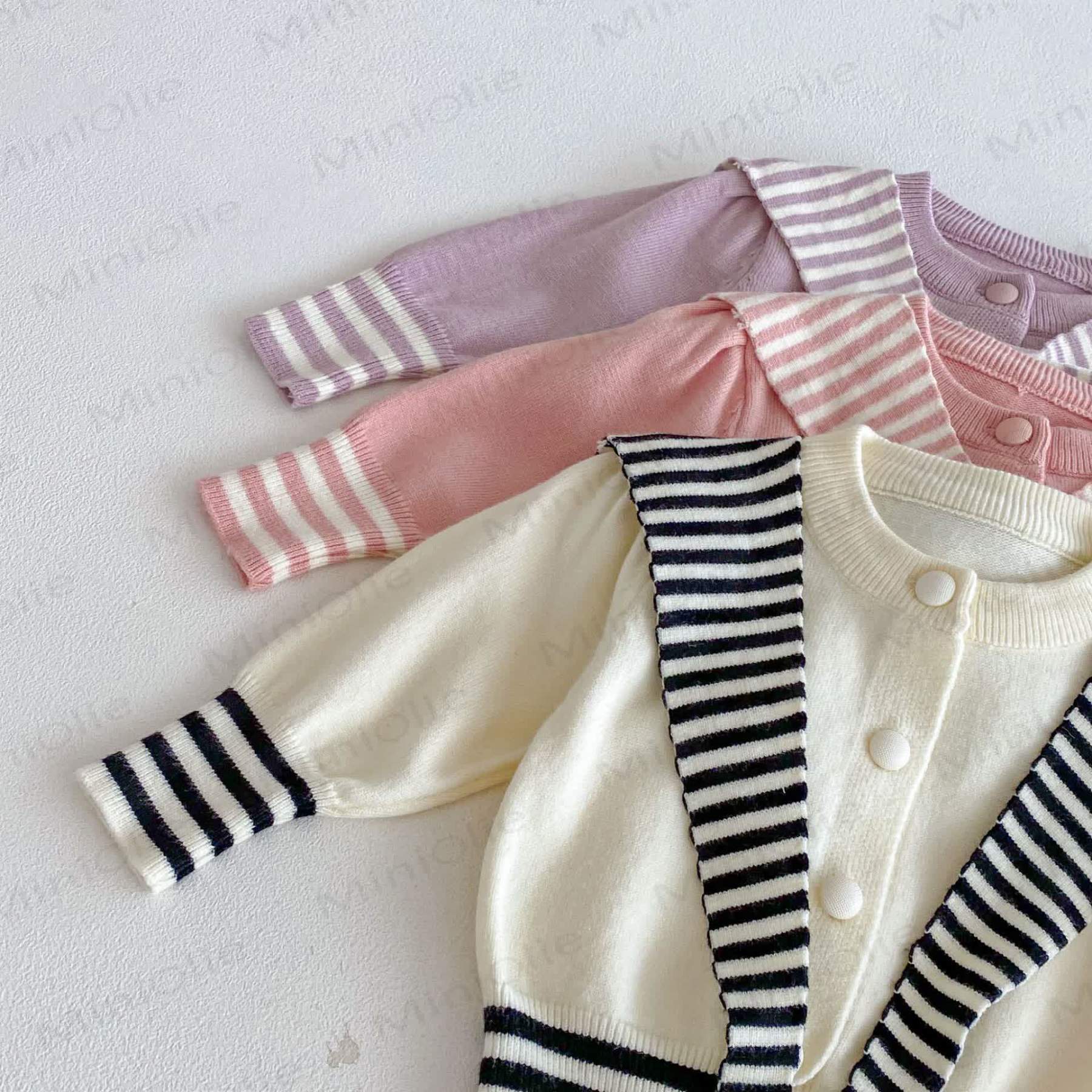 2-teiliges Set mit Gestrickt Schal für Baby (Mädchen) - image 5