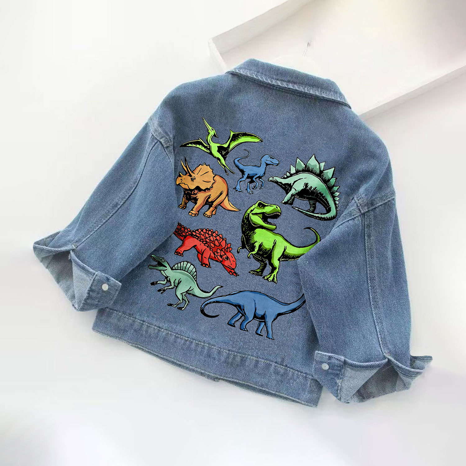 Kleinkind Kinder-Jungen Dinosaurier Jurassic Denim - image 3