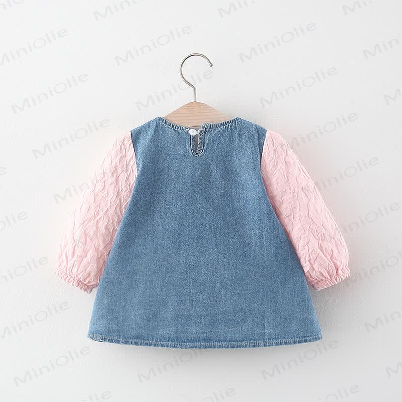 Süß Denim mit großer Schleife für Babys - image 3