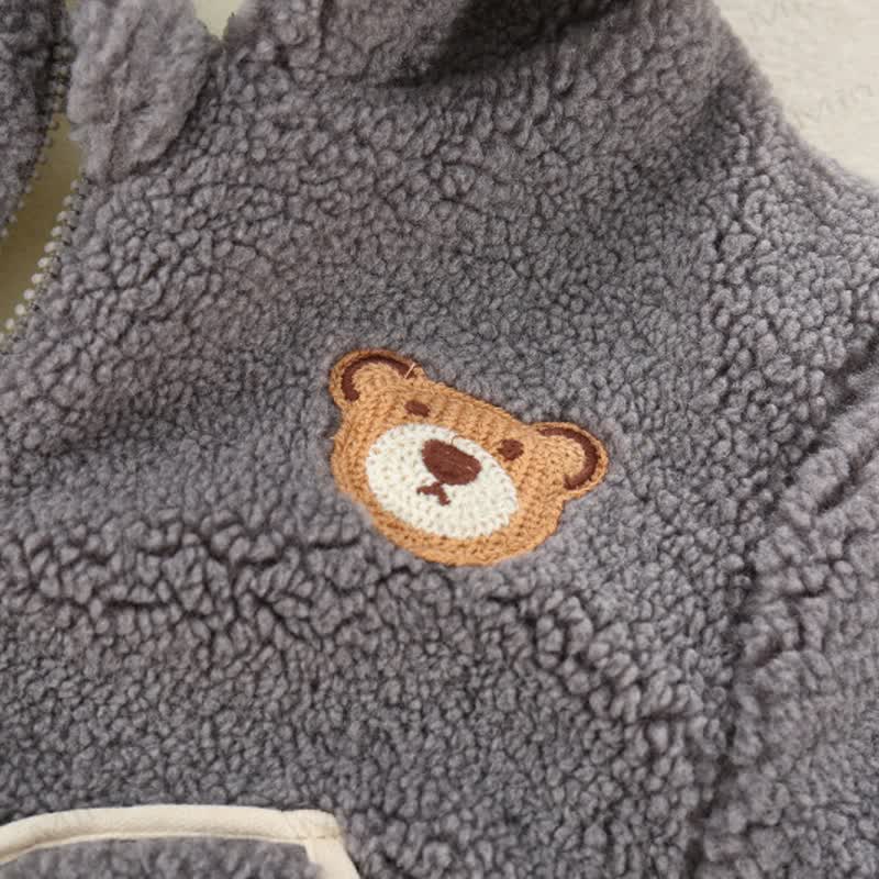 Vlies Oberbekleidung mit Bär für Baby und Kleinkind - image 5