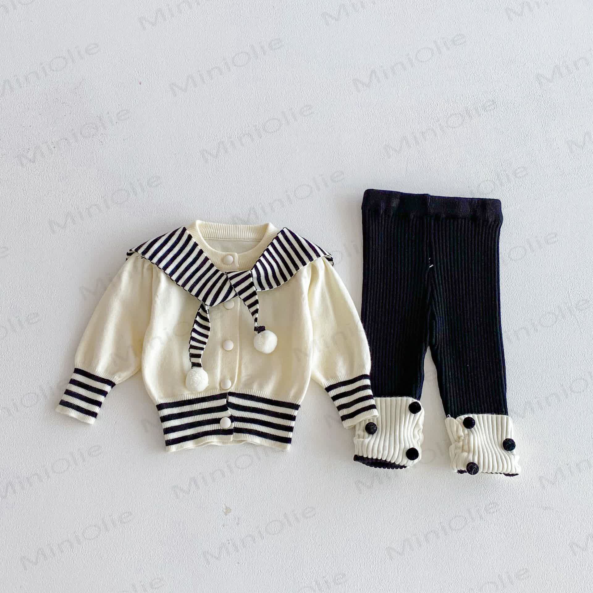 2-teiliges Set mit Gestrickt Schal für Baby (Mädchen) - image 15