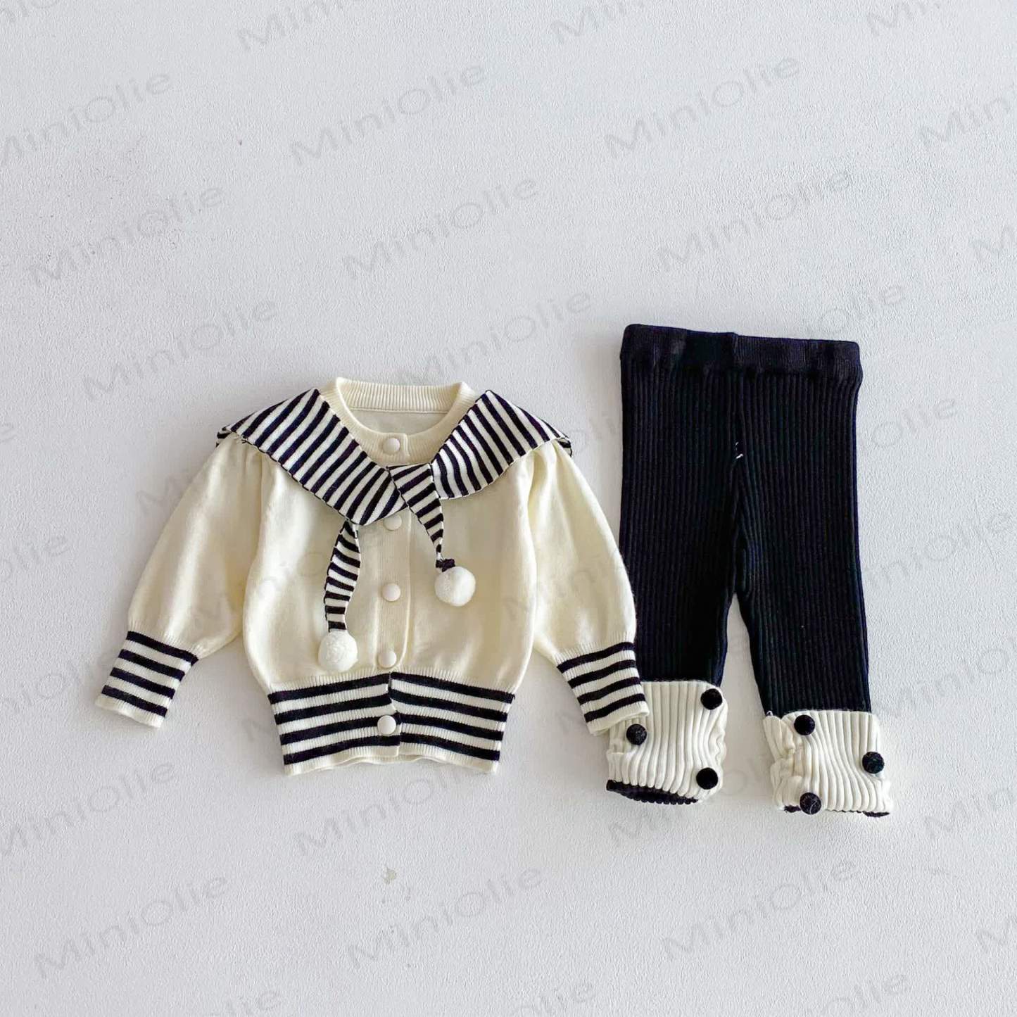 2-teiliges Set mit Gestrickt Schal für Baby (Mädchen) - image 15