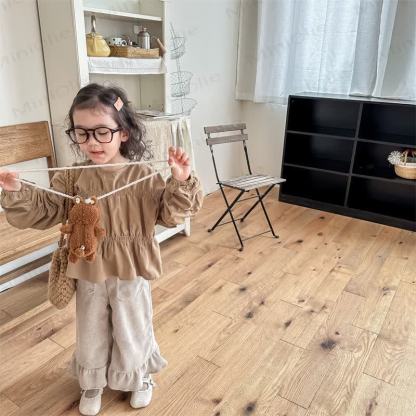 Baby Kleinkind -Mädchen Einfarbig Hose - image 5