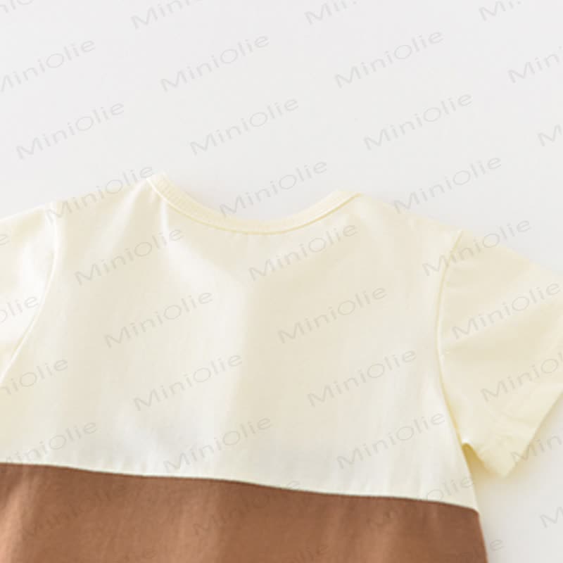 Baby Jungen -Strampler mit Giraffenapplikation und kurzen Strampler - image 5
