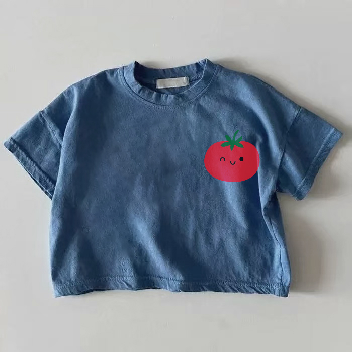 Baby Lächelnd Tomato Blau T-Shirt - Blau - 18-24M - image 1