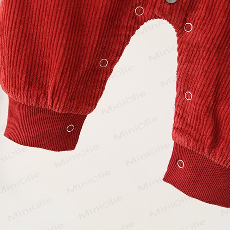 Baby Einfarbig Cord Cargo Strampler - image 13