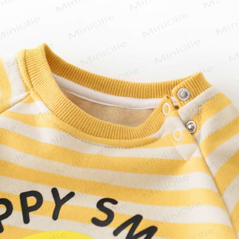 HAPPY SMILE Baby Banana Gestreifter Strampler  kein Innenfleece - image 6