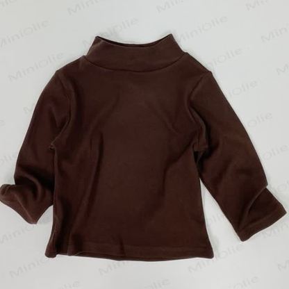 Kind Rollkragenpullover , Einfarbig - Braun - 8Y - image 6