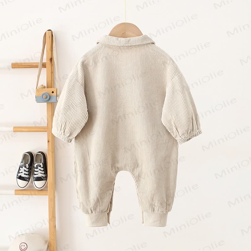 Baby Einfarbig Cord Cargo Strampler - image 18