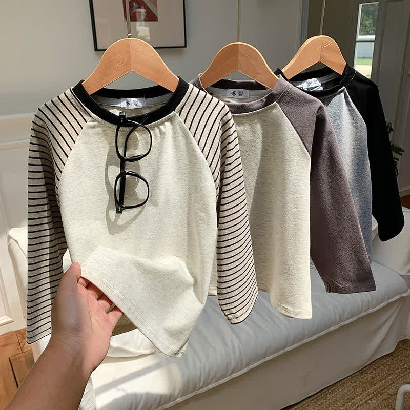 Raglan-Basisschicht-T-Shirt in Kontrastfarbe für Kinder - image 14