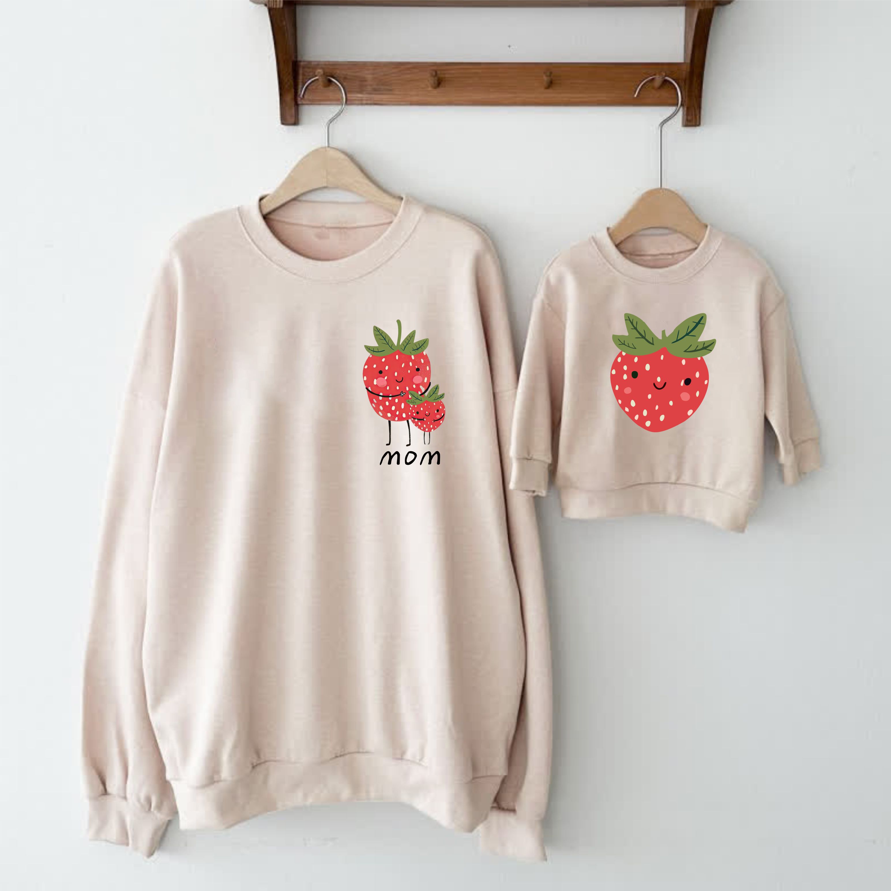 MOM - Sweatshirt für Mommy und ich - Beige - Sweatshirt für Erwachsene: XL - image 1