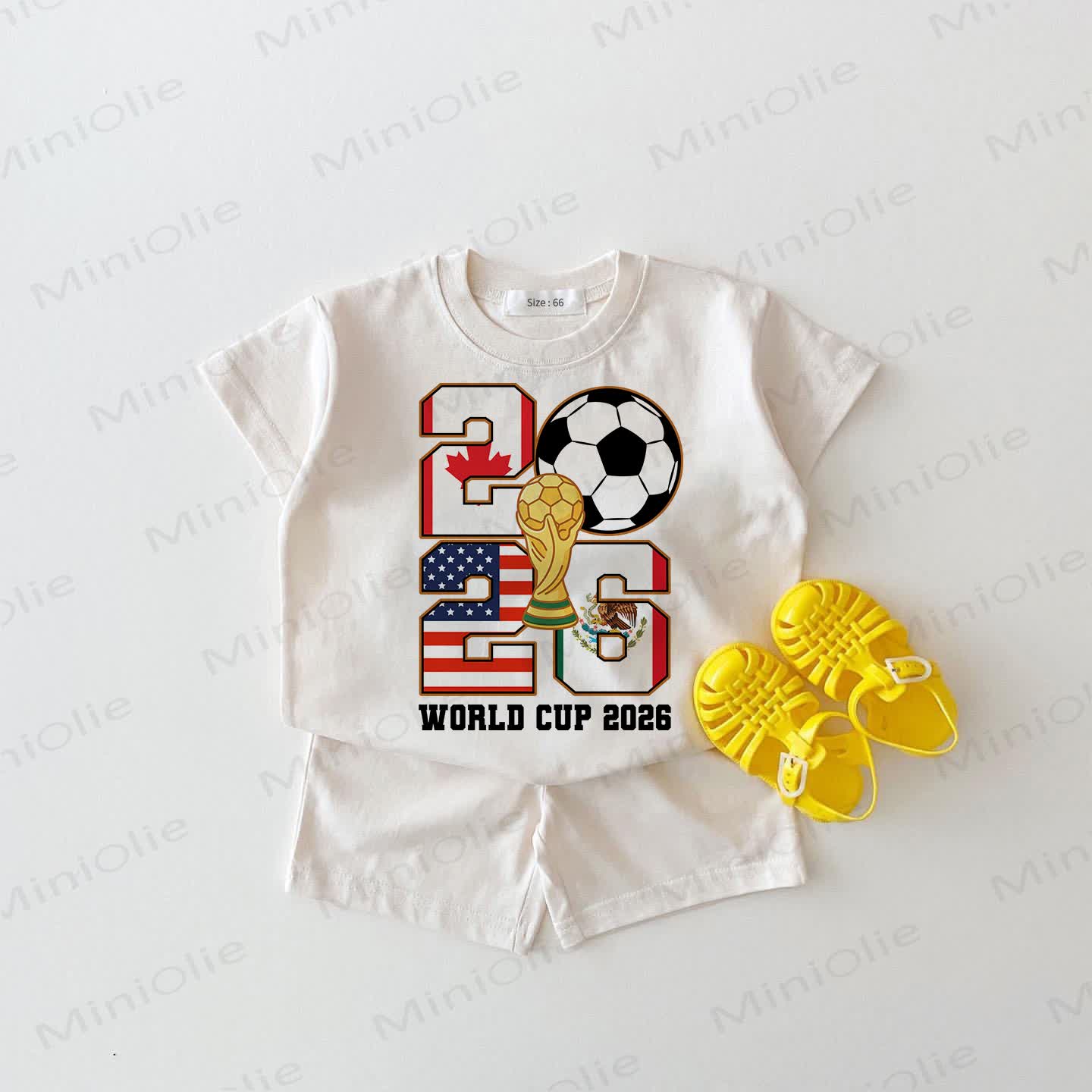 WORLD CUP 2026 Baby T-Stück und Shorts 2-teiliges Set - Weiß - 18-24M - image 1