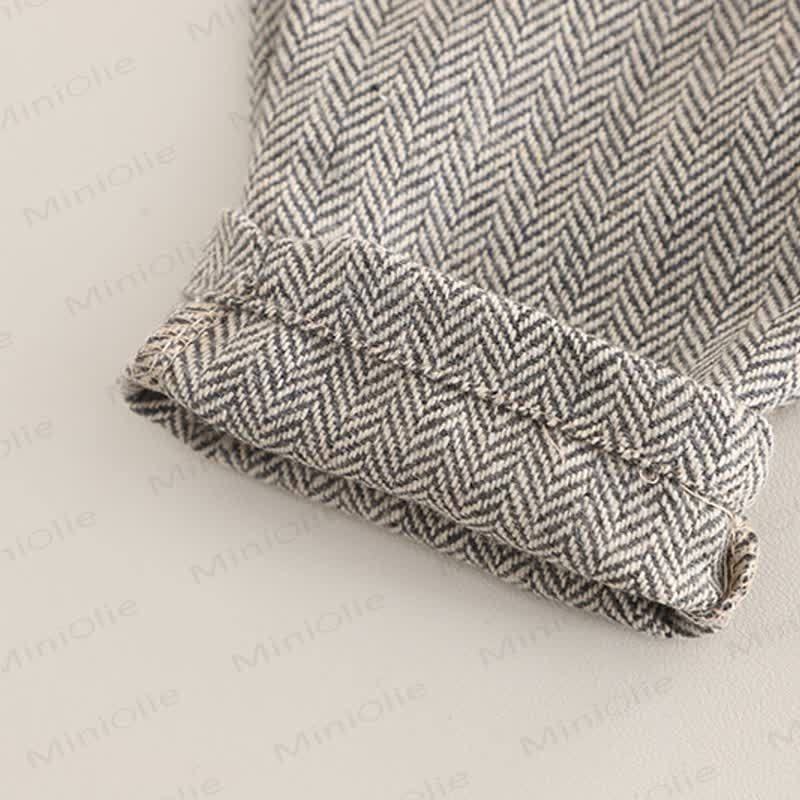 3-teiliges Set für Kleinkind : Weste mit Blume , Krawatte, Schulterknöpfen und Knopfleiste - image 17