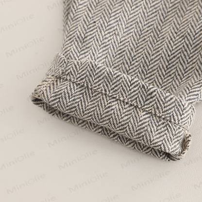 3-teiliges Set für Kleinkind : Weste mit Blume , Krawatte, Schulterknöpfen und Knopfleiste - image 17