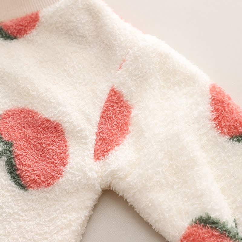 2-teiliges Erdbeere Vlies Pyjama Set für Kleinkind - image 6