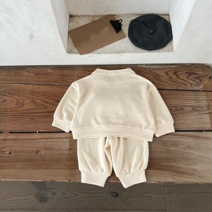 Kleinkind Baby Sweatshirt mit Tier und Hose mit Bündchen, 2-teiliges Set - image 6