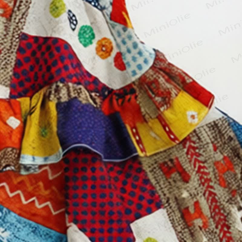 Plaid für Kleinkind-Mädchen mit Wellenkaromuster - image 8