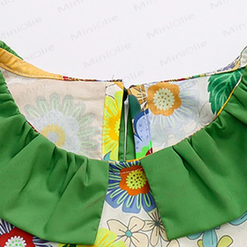 Kleinkind-Mädchen Blumen mit Blumenmuster für Kleinkinder - image 10