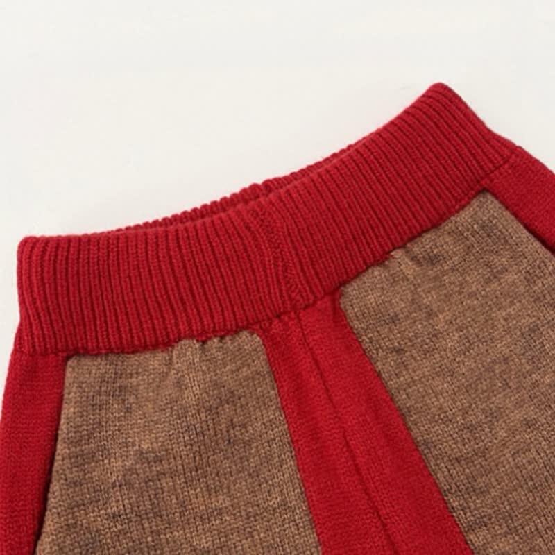 Baby Kleinkind - Strickjacke oder Hose in Colorblock-Optik - image 8
