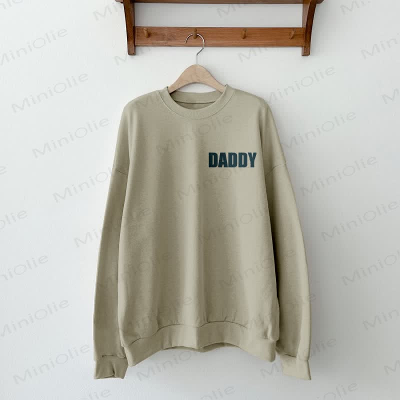 DADDY/LOOK LIKE MY DADDY Daddy und ich Sweatshirt/ Set - Grau Grün - Dad Sweatshirt: XL - image 3