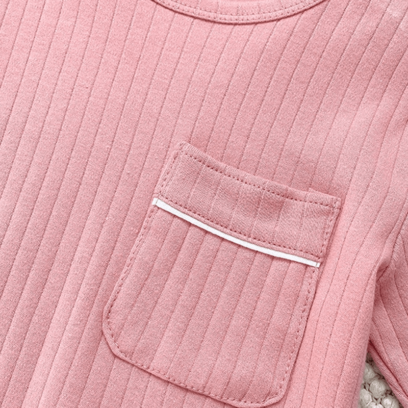 Kleinkind 2-teiliges einfaches Pyjama-Set mit Tasche - image 7