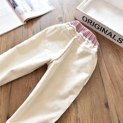 Kinder-Mädchen Stretch Samt Cord Hose - image 8