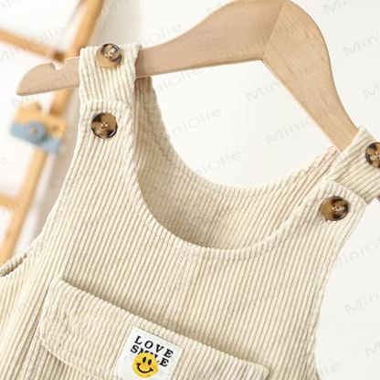 LOVE SMILE Kleinkind Cord-Taschen Latzhosen - image 6