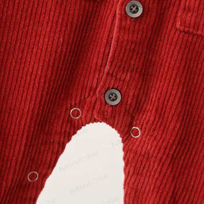 Baby Einfarbig Cord Cargo Strampler - image 12