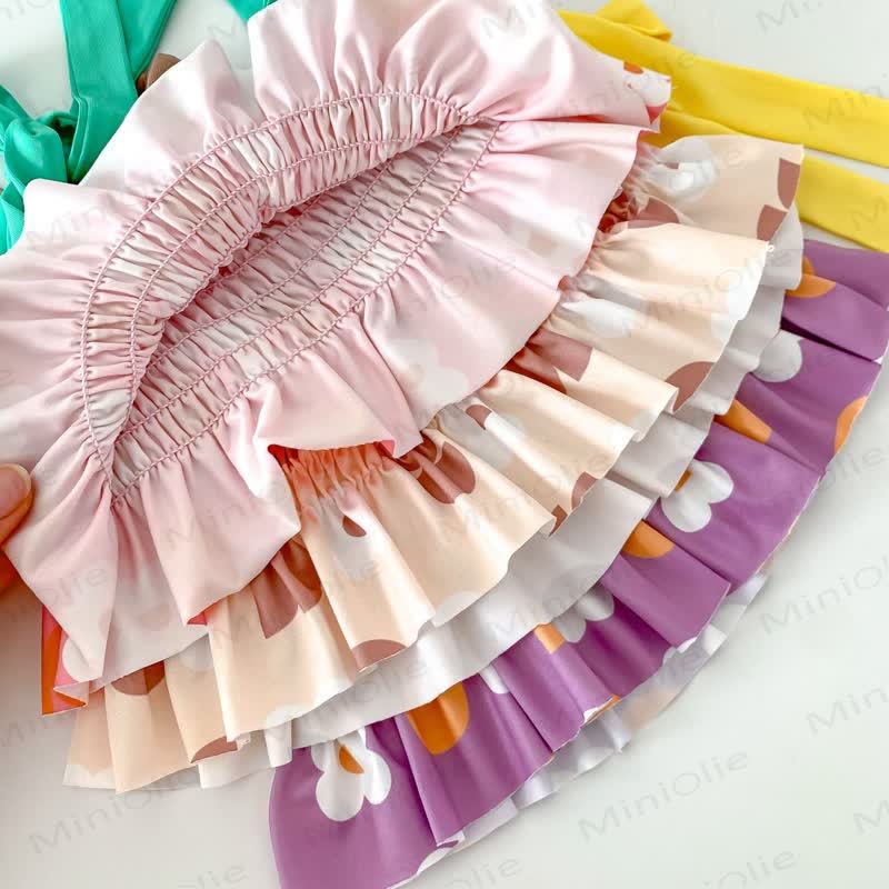 Einteiliger/zweiteiliger Badeanzug mit Hut für Baby Mädchen - image 7