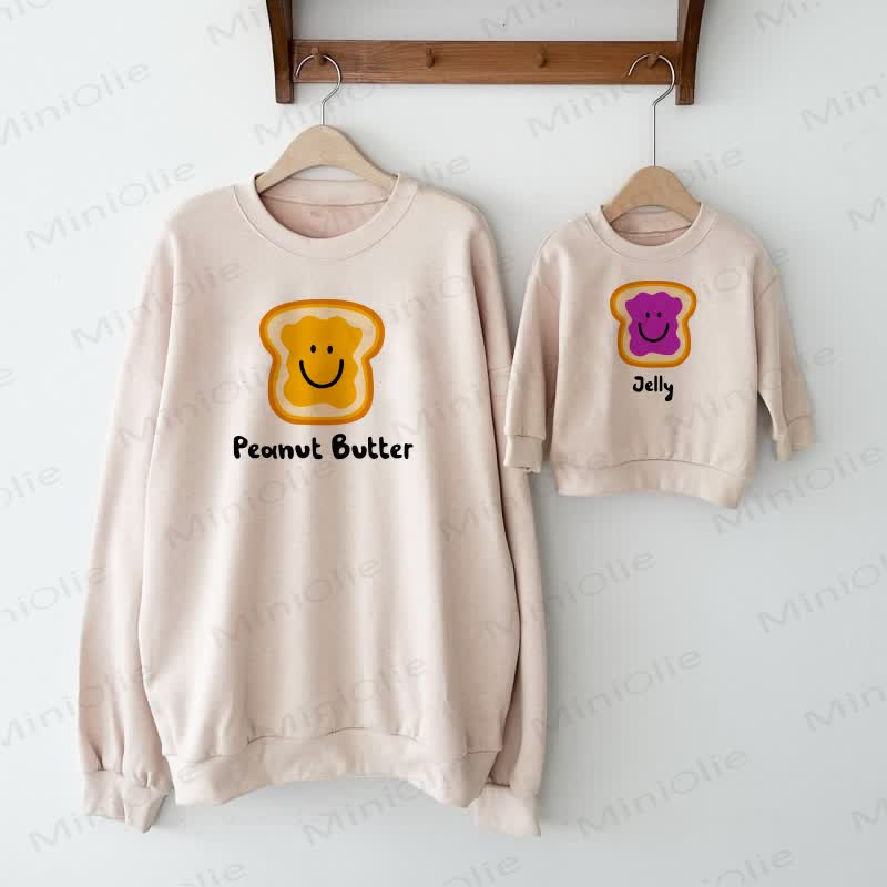 PEANUT BUTTER/JELLY Baby - Familien Sweatshirt - Beige - Sweatshirt für Erwachsene: XL - image 1