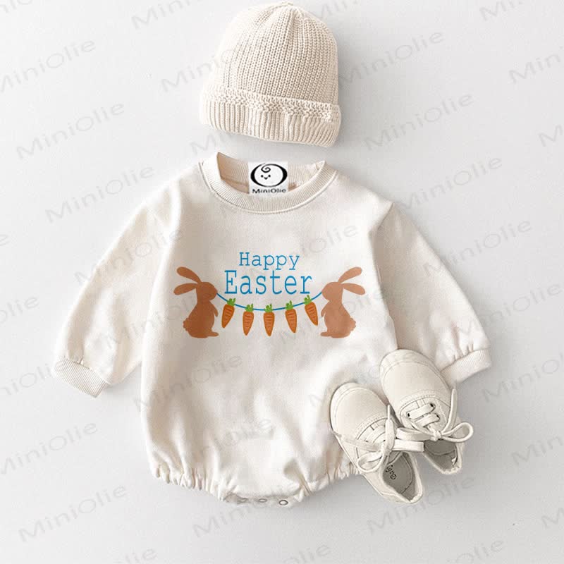 HAPPY EASTER Baby Lässiger Bodysuit - Weiß - 18-24M - image 1