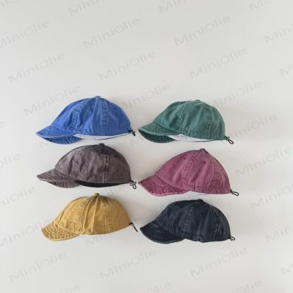 Schicke gewaschene Schirmmütze für Baby und Kleinkind - image 3