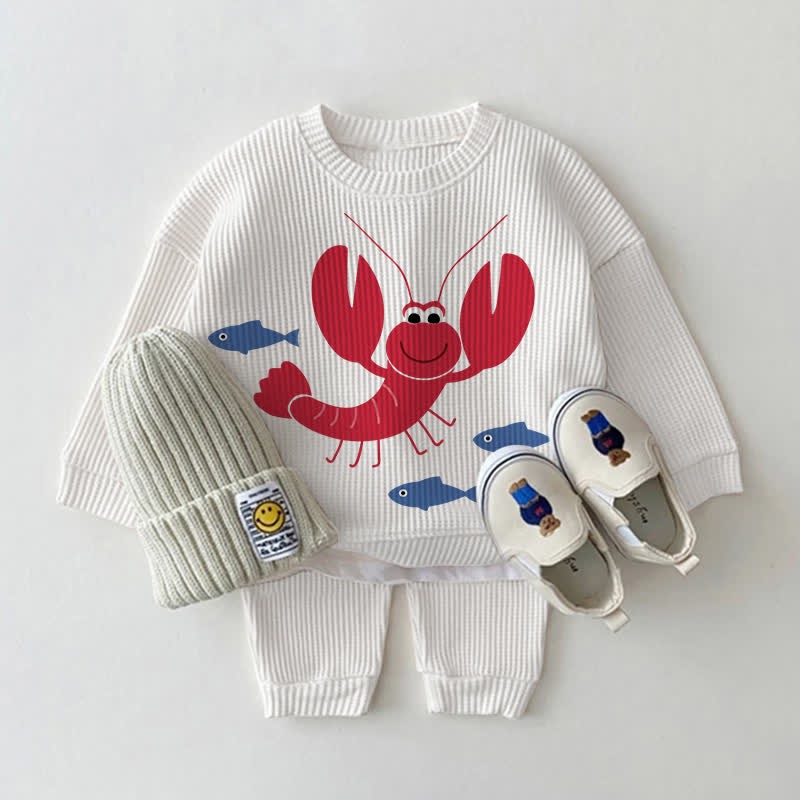 Baby Hummer Fisch Waffel 2-teiliges Set - Aprikose - 18-24M - image 1