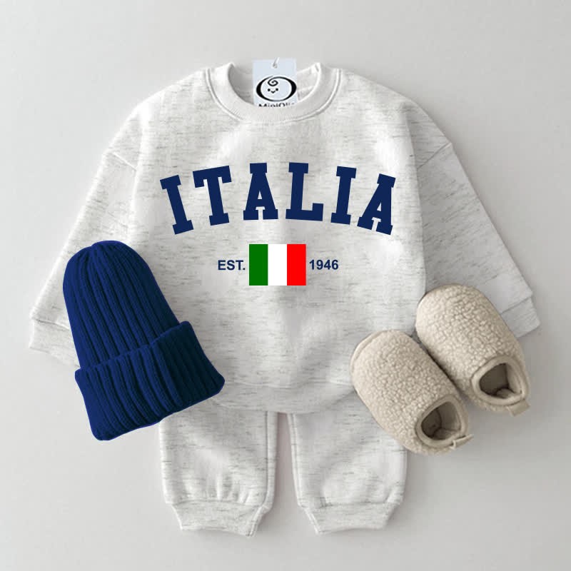 ITALIA EST.1946 Baby Sportanzug 2-teiliges Set - Hellgrau - 2-3J - image 1