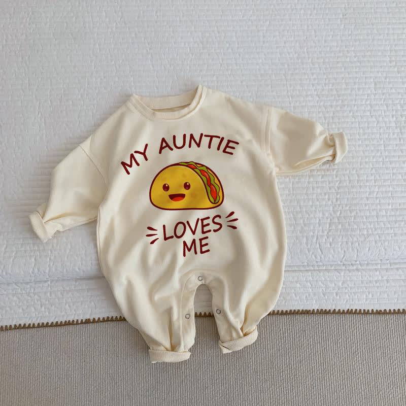 MY AUNTIE LOVES ME Baby Taco Beige Strampler - Beige - 2-3J - image 1