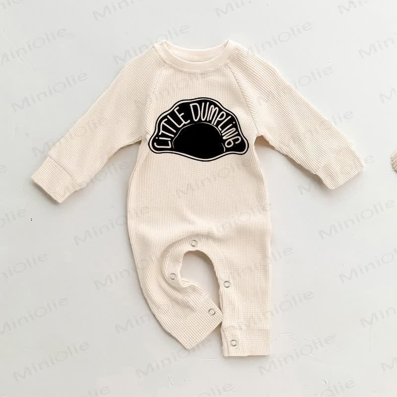 LITTLE DUMPLING Baby Waffel Beige Strampler - Beige - 18-24M - image 1