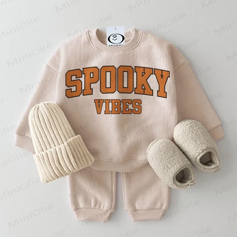 SPOOKY VIBES Baby 2-teiliges Beige Set - Beige - 2-3J - image 1